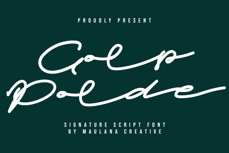 golp-polde-signature-script-font