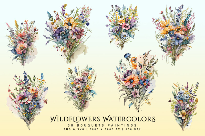 wildflowers-watercolors