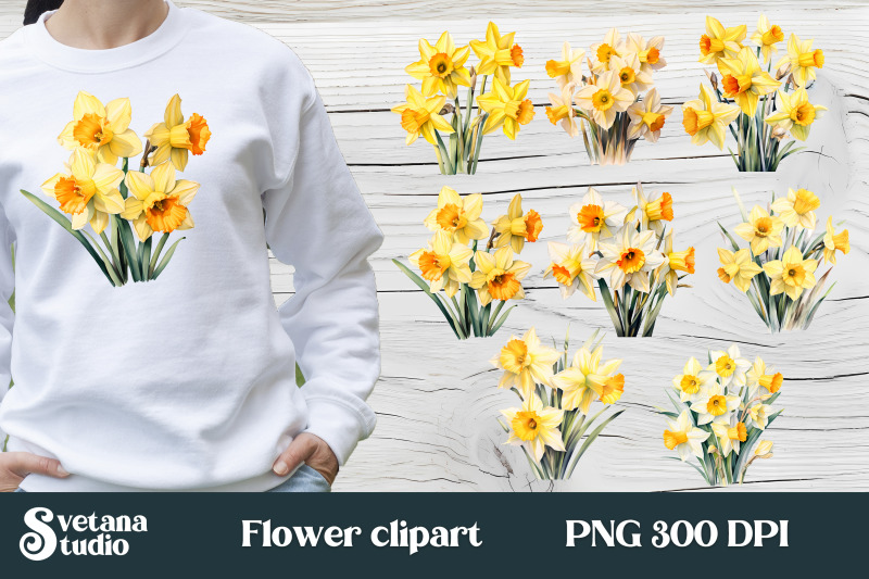 flower-daffodils-clipart-design-bundle
