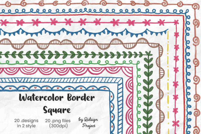 20-watercolor-border-square-decorative-element