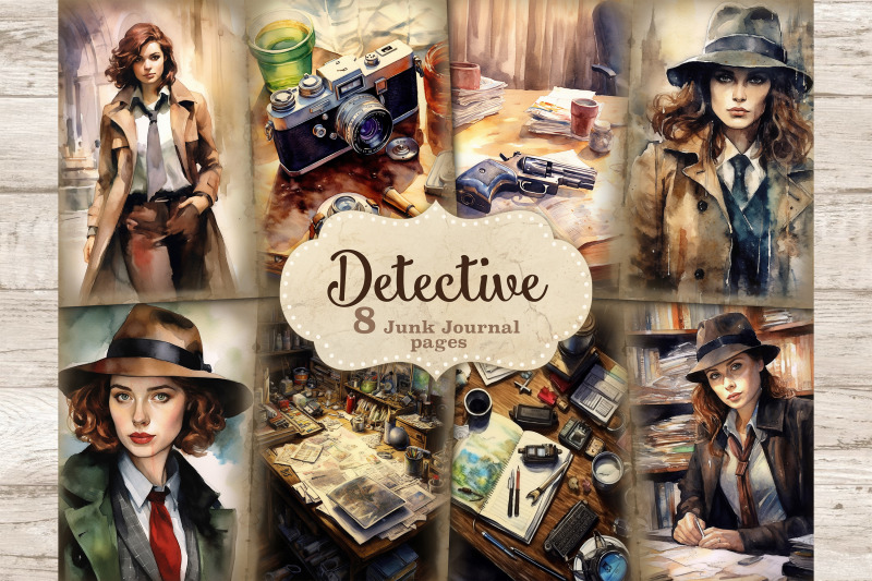 detective-junk-journal-pages-woman-ephemera