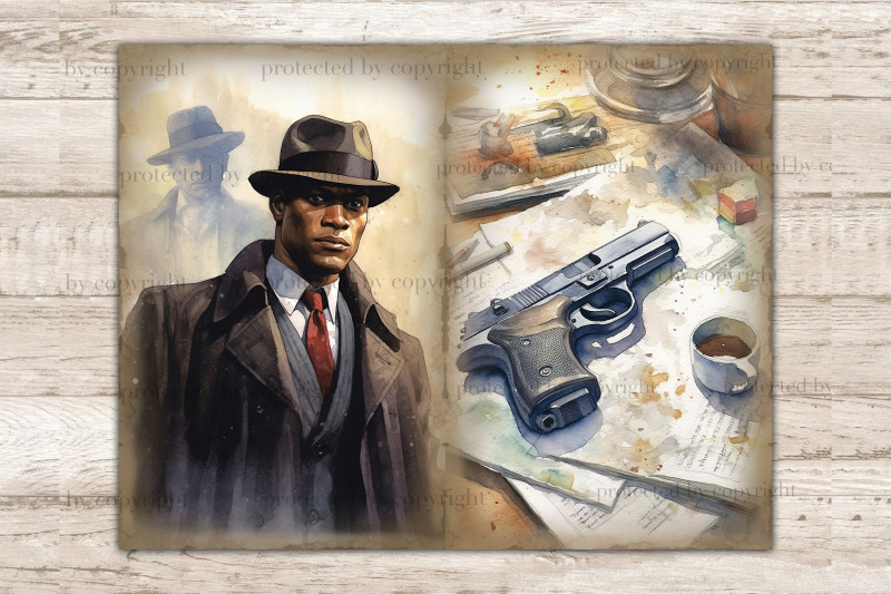 detective-junk-journal-kit-true-crime-collage-sheets
