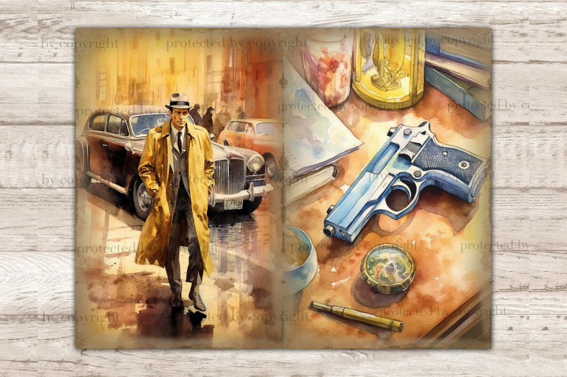 detective-junk-journal-paper-crime-picture-collage