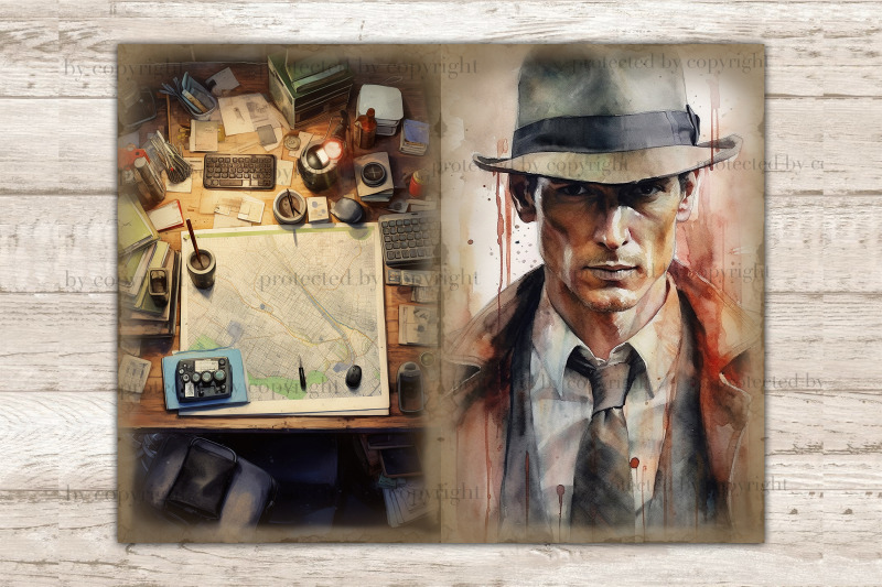 detective-junk-journal-paper-crime-picture-collage