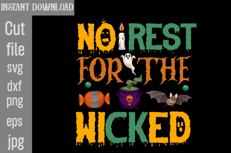 no-rest-for-the-wicked-svg-cut-file-halloween-svg-bundle-retro-hallow