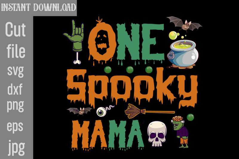 one-spooky-mama-svg-cut-file-halloween-svg-bundle-retro-halloween-bun