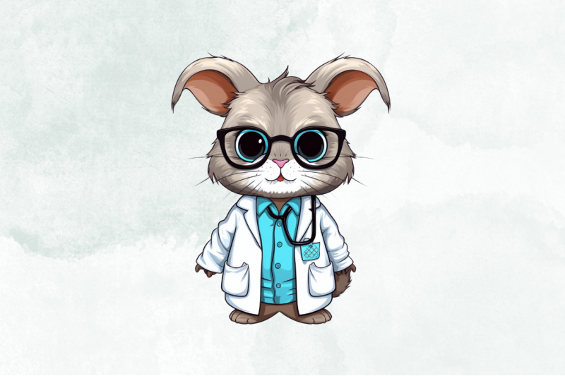 doctor-bunny-cute-sublimation-clipart