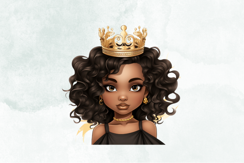 little-miss-royal-melanin-girl-clipart