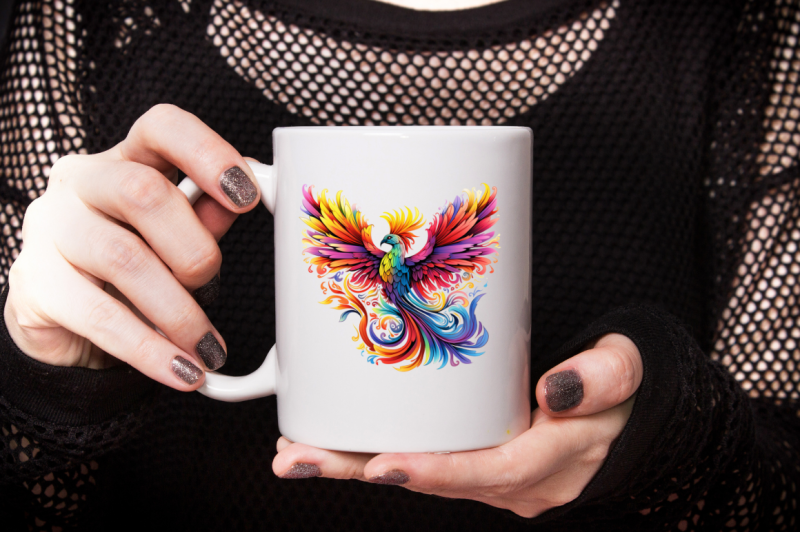 rainbow-phoenix-sublimation-clipart