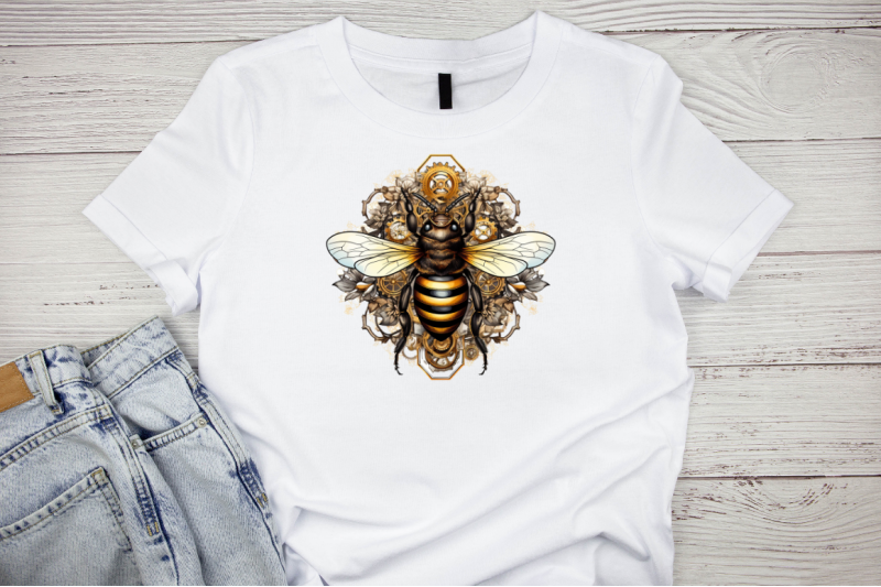 steampunk-bee-sublimation-clipart