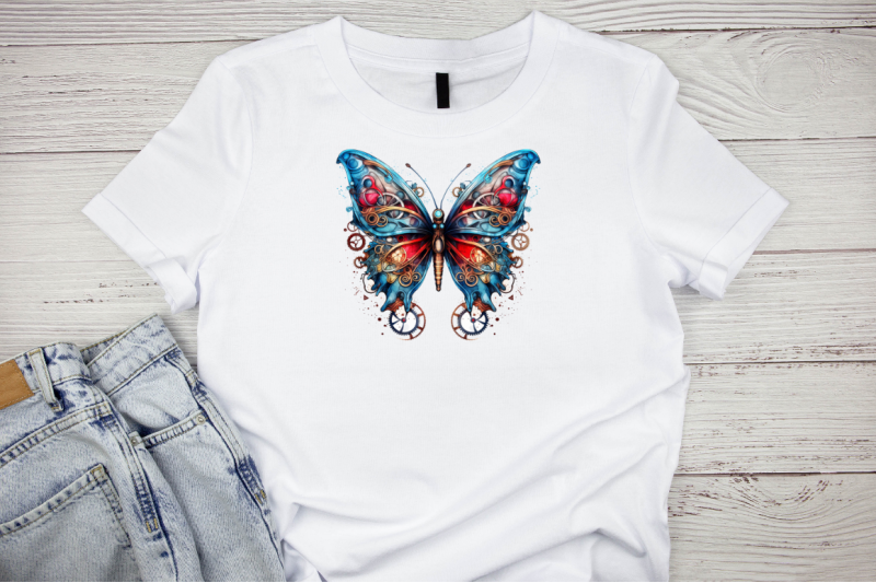 steampunk-butterflies-watercolor-clipart