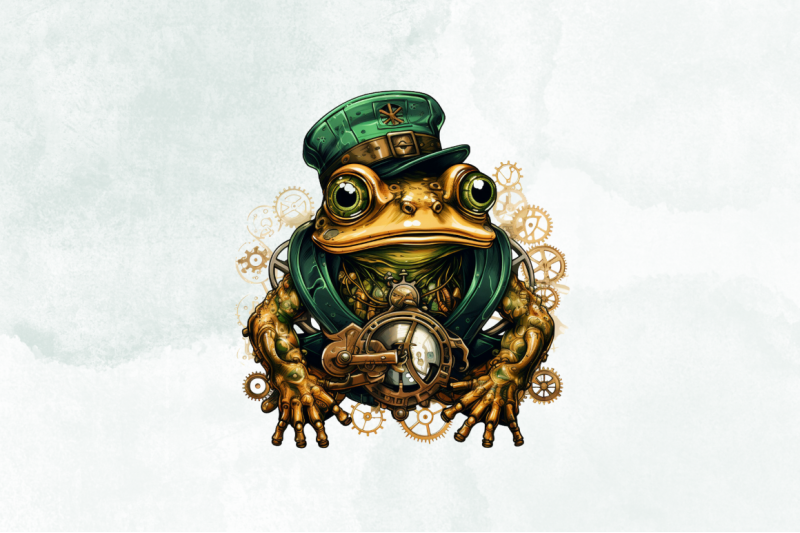 steampunk-frog-sublimation-clipart