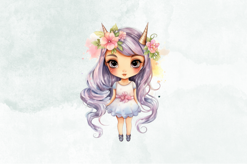 cute-unicorn-girl-watercolor-clipart