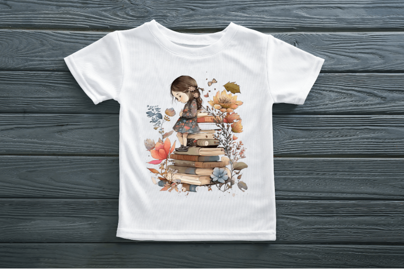 girl-and-books-clipart-bundle