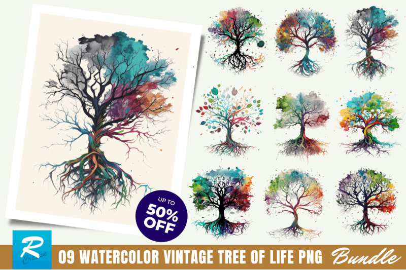 watercolor-tree-of-life-clipart-bundle