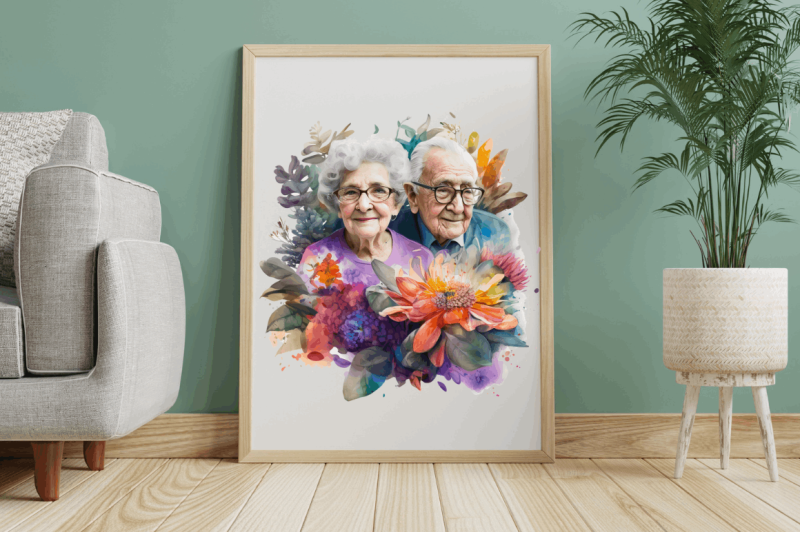 grandfather-and-grandmother-clipart-bundle