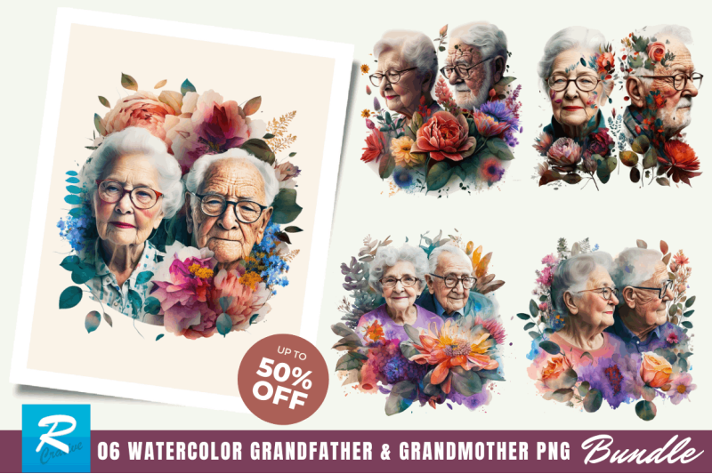 grandfather-and-grandmother-clipart-bundle