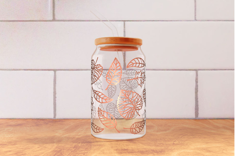 autumn-leaves-can-glass-wrap-16oz-svg-fall-leaves-16oz-glass-can-wrap