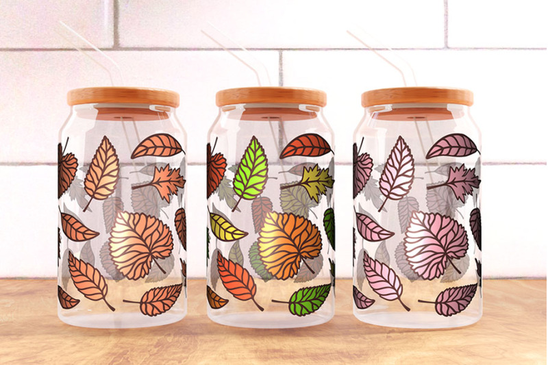 autumn-leaves-can-glass-wrap-16oz-svg-fall-leaves-16oz-glass-can-wrap
