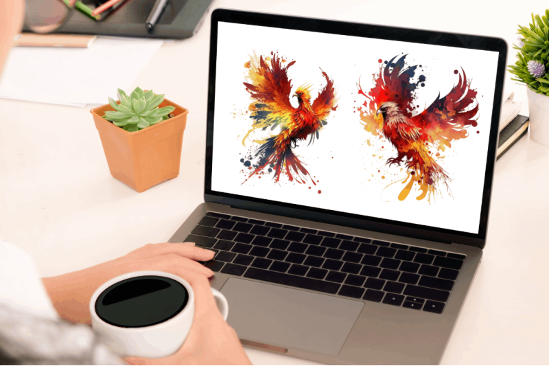 watercolor-fire-phoenix-clipart-bundle