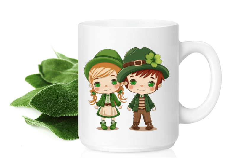 st-patrick-039-s-day-couple-kid-cute-clipart-design