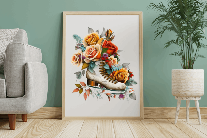 watercolor-ice-skates-and-roses-clipart-bundle