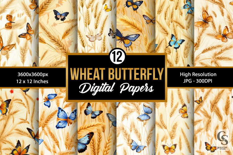 wheat-fields-butterflies-seamless-patterns