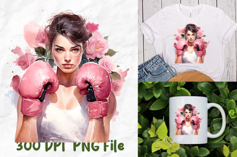 breast-cancer-pink-girl-boxing-glove