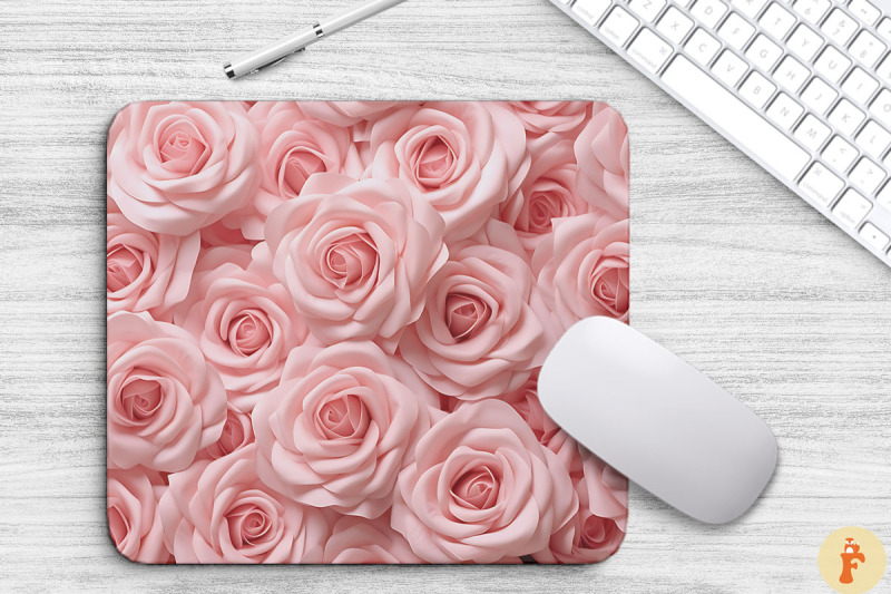 3d-pastel-pink-roses-mouse-pad-design