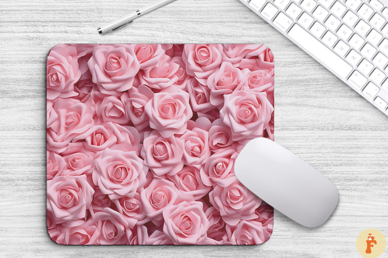 3d-pastel-pink-roses-mouse-pad-design