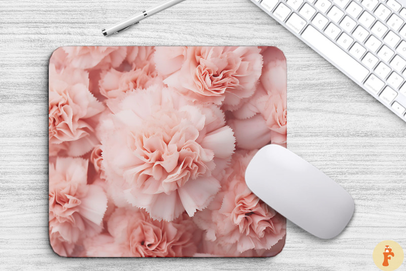 beautiful-pink-carnations-mouse-pad