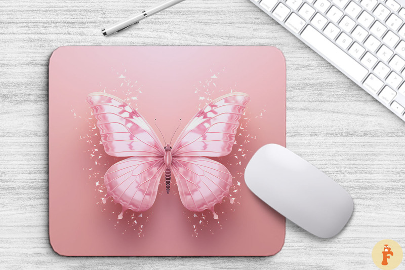 soft-pink-butterfly-mouse-pad-design