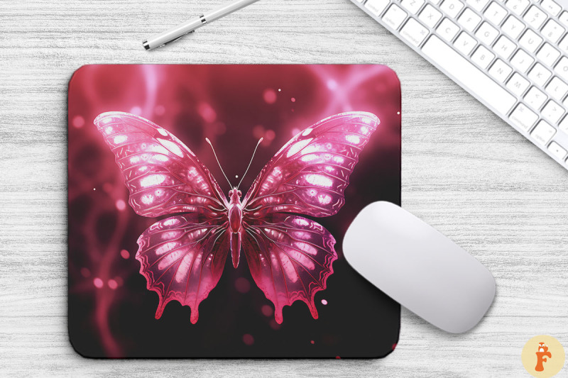 ethereal-pink-butterfly-mouse-pad-design