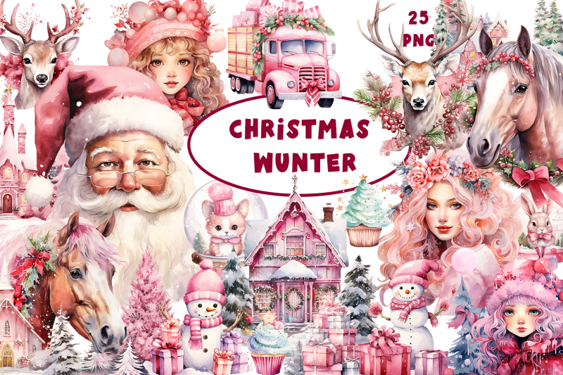 pink-christmas-sublimation-clipart