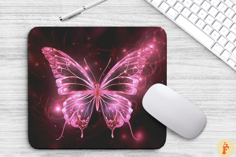 ethereal-pink-butterfly-mouse-pad-design