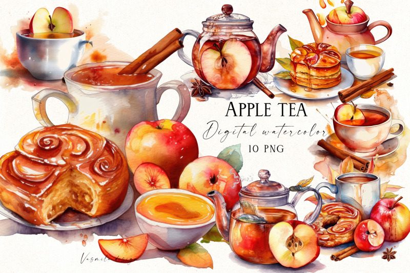 watercolor-apple-tea-clipart-png