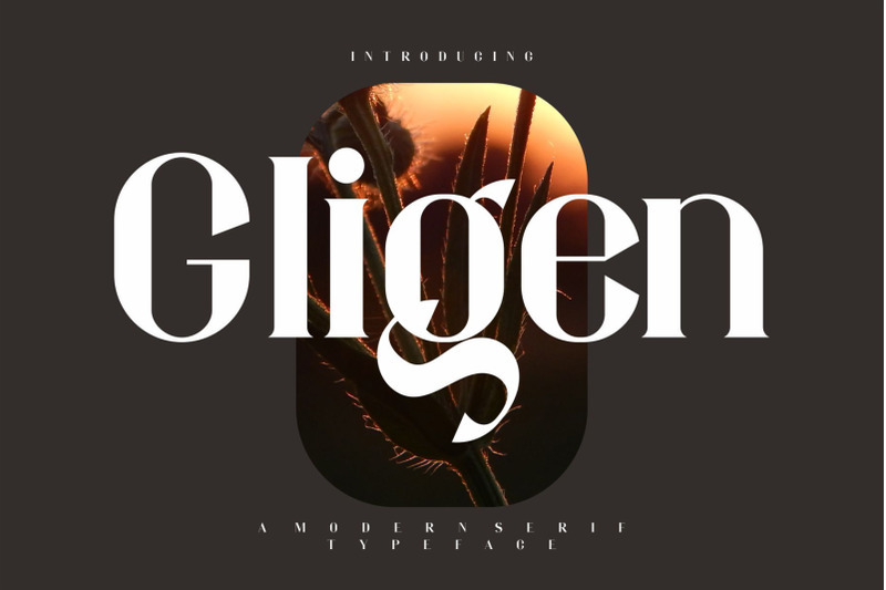 gligen-modern-serif-typeface