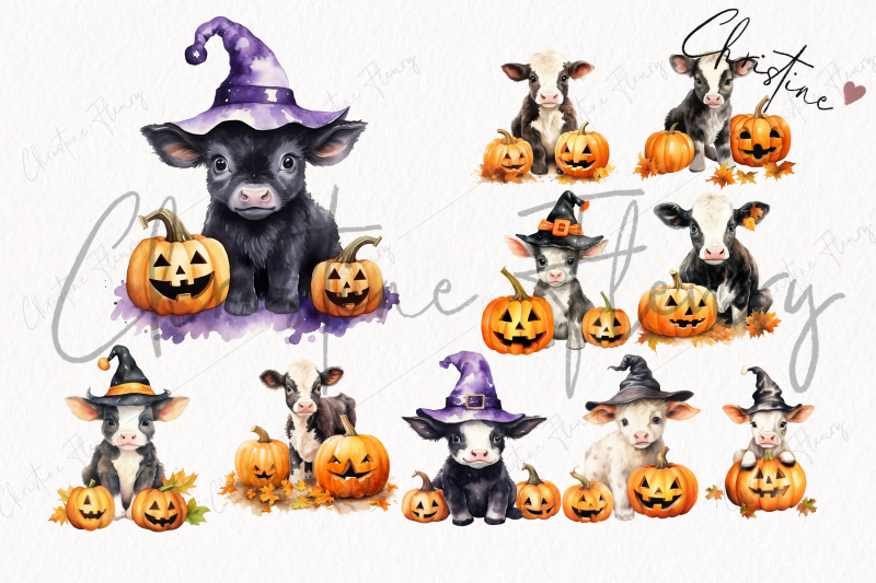 watercolor-halloween-cows-clipart