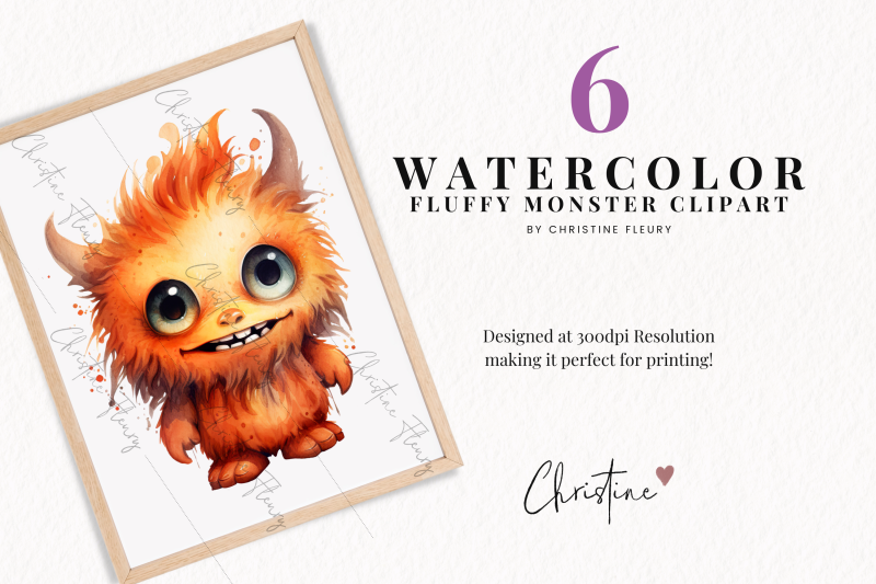 watercolor-fluffy-monster-clipart