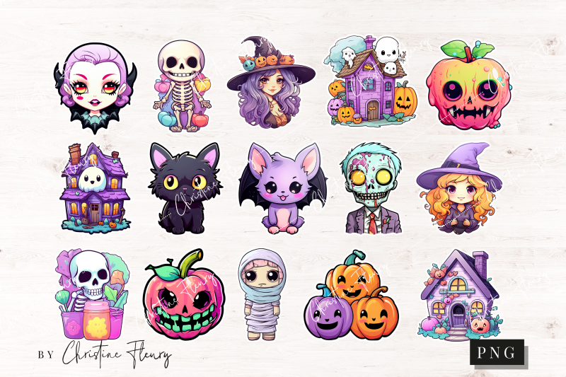 kawaii-halloween-sticker-png-bundle