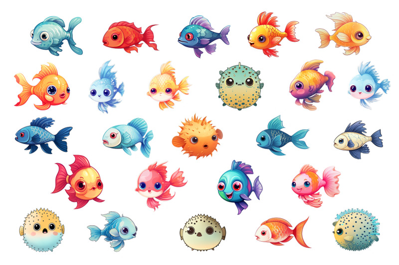 bundle-of-cute-fish-stickers-clipart