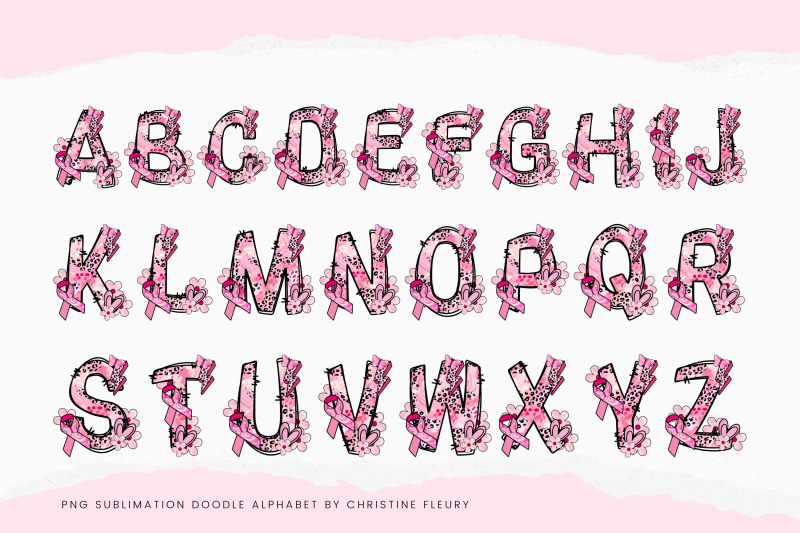 pink-breast-cancer-doodle-alphabet-png