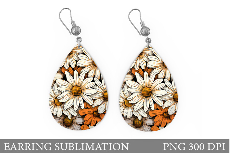 daisy-teardrop-earring-sublimation-flowers-earring-design