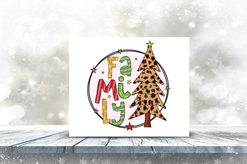 family-png-christmas-sublimation-design