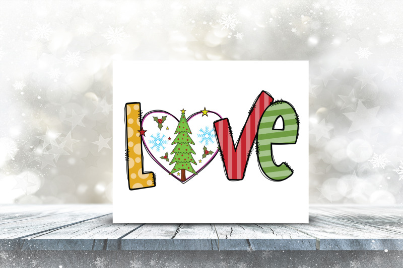 love-png-christmas-sublimation-design