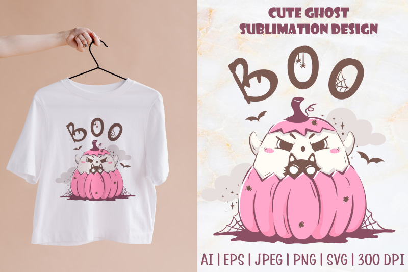 cute-ghost-with-cat-sublimation-design