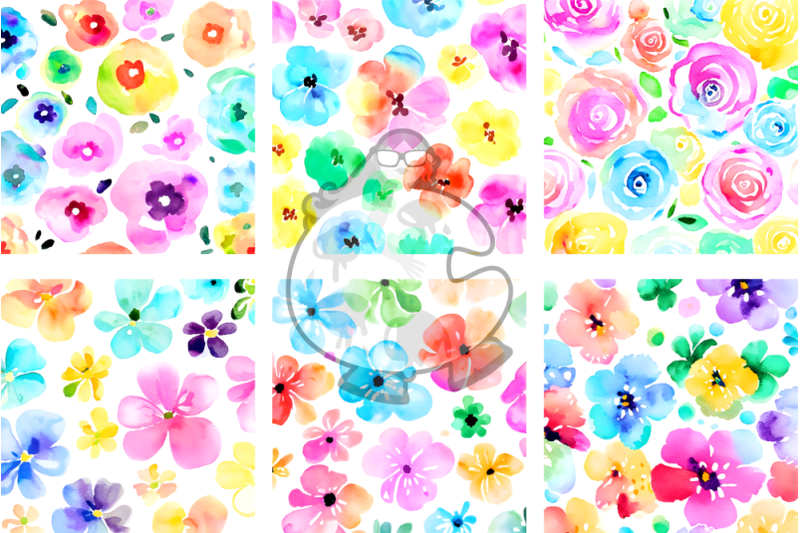 shabby-chic-watercolor-floral-pattern-papers