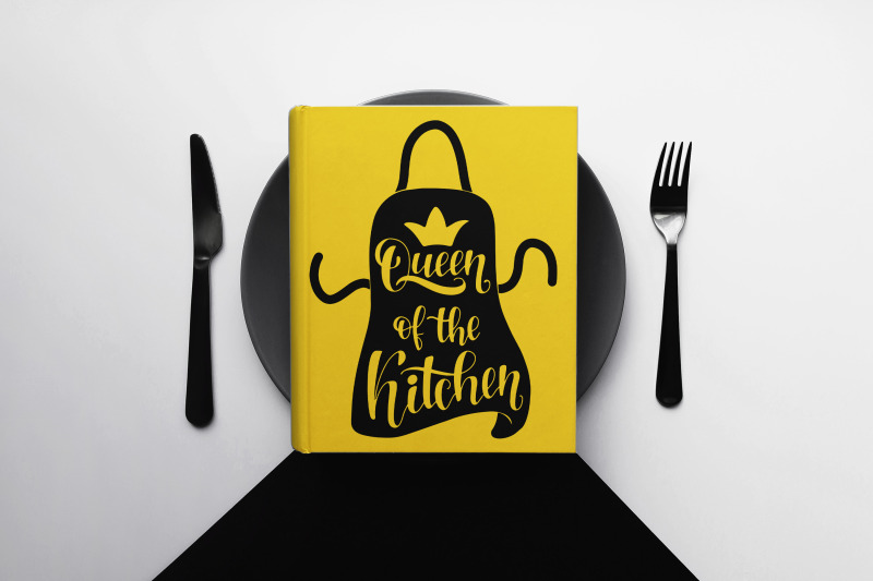 kitchen-hand-lettering-quote-quot-queen-of-the-kitchen-quot-svg