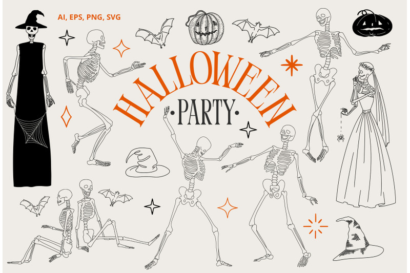 halloween-party-dancing-skeletons-line-art-vector-svg