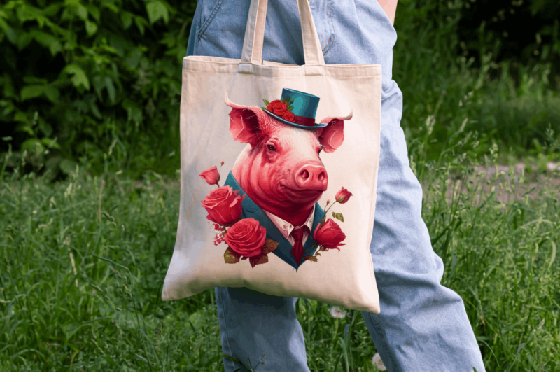 watercolor-pig-gentlemen-clipart-bundle